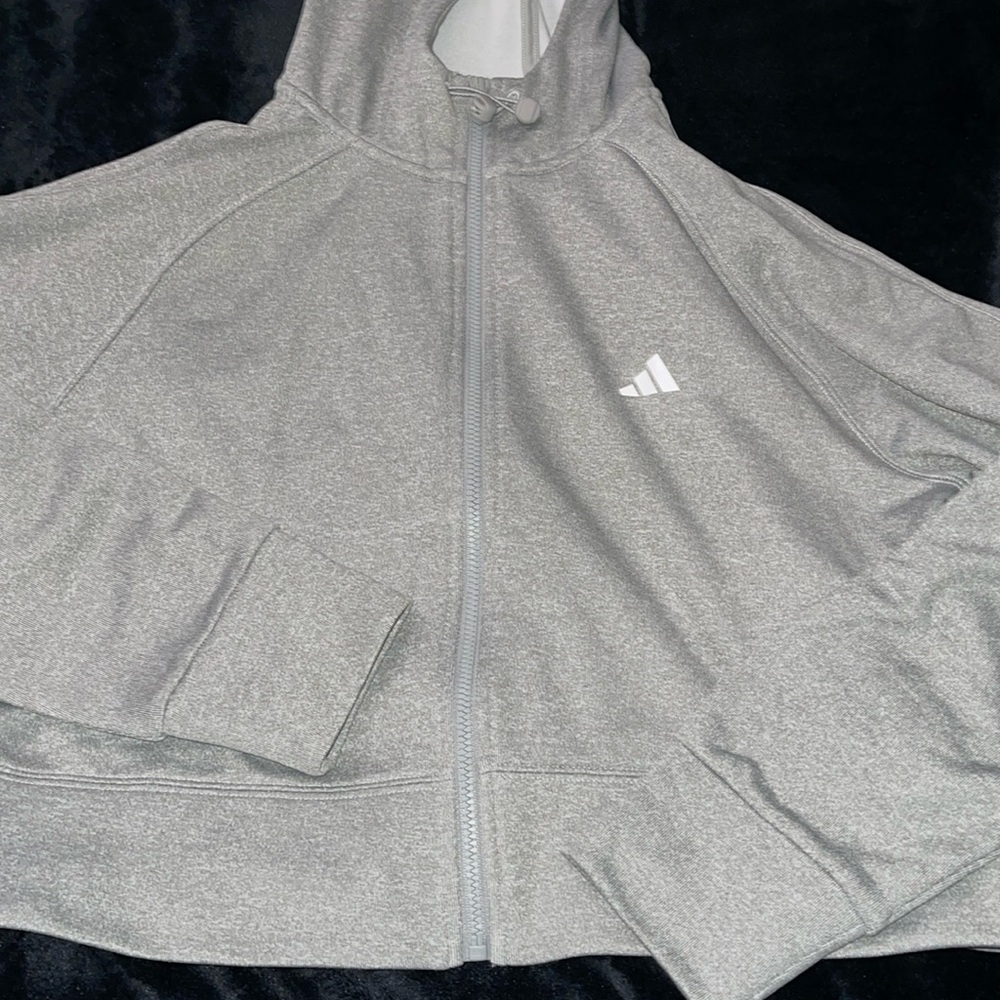 Adidas cropped women’s zip up jacket